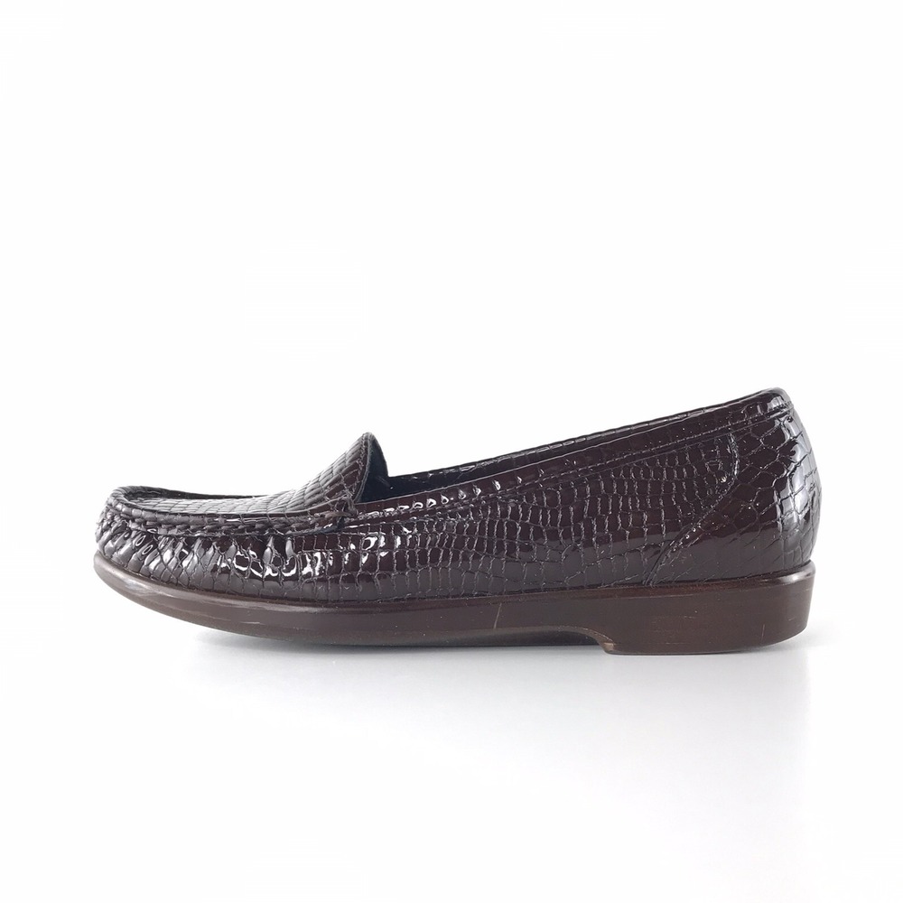 SAS Women's 6 1/2 S Tripad Simplify Moccasin Loafer Slip On Shoe Brown Croc‎ - Picture 6 of 12